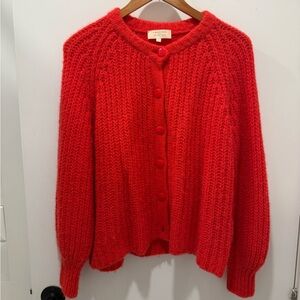 Red Sezane Emile Cardigan